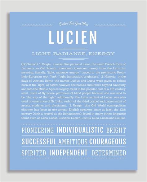 what does lucien mean